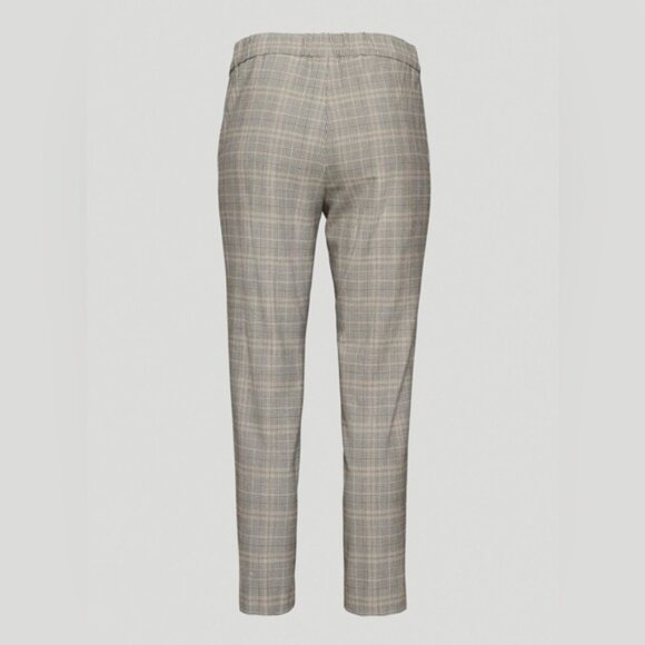 Aritzia Babaton Conan Pant Plaid Trouser Straight Leg High Waist Pleated Gray - Picture 16 of 16